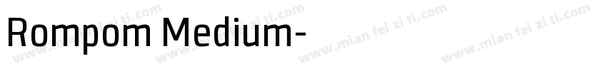 Rompom Medium字体转换
